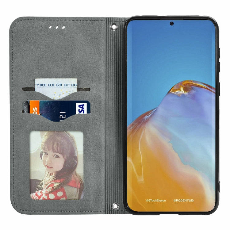 For Honor 50 Pro Retro Skin Feel Business Magnetic Horizontal Flip Leather Case with Holder & Card Slots & Wallet & Photo Frame