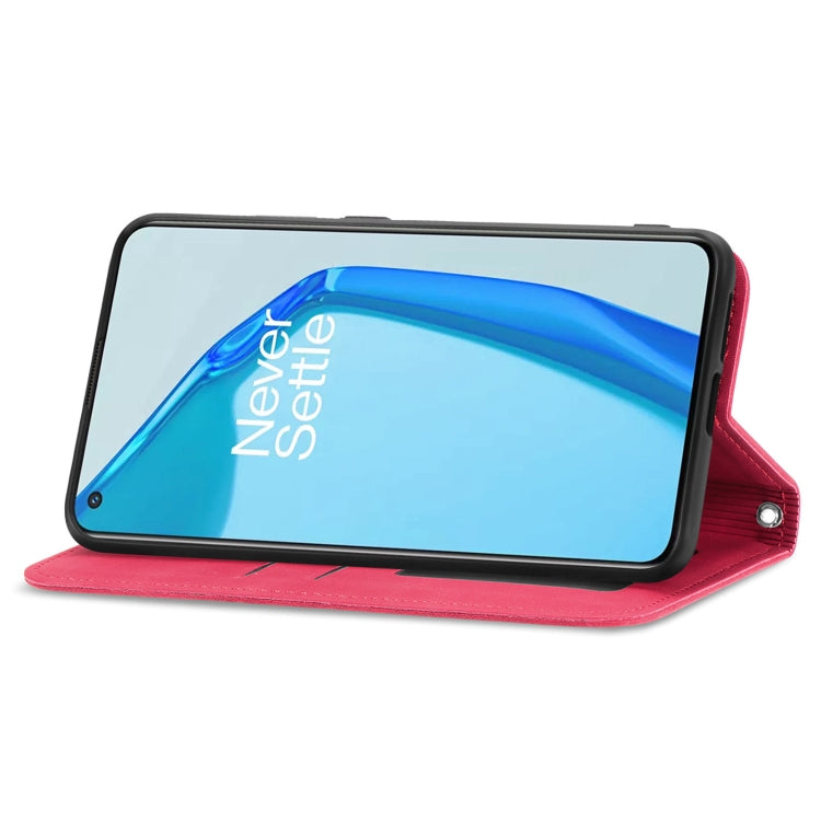 For OnePlus 9R Retro Skin Feel Business Magnetic Horizontal Flip Leather Case with Holder & Card Slots & Wallet & Photo Frame