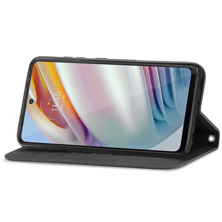 For Motorola Moto G60 Retro Skin Feel Business Magnetic Horizontal Flip Leather Case with Holder & Card Slots & Wallet & Photo Frame