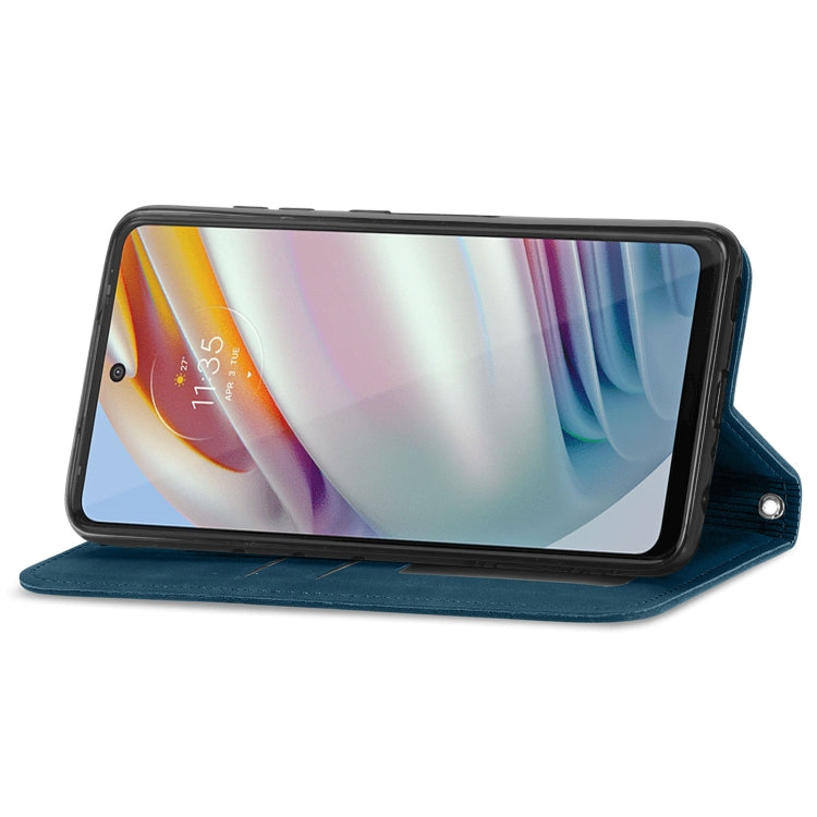 For Motorola Moto G60 Retro Skin Feel Business Magnetic Horizontal Flip Leather Case with Holder & Card Slots & Wallet & Photo Frame