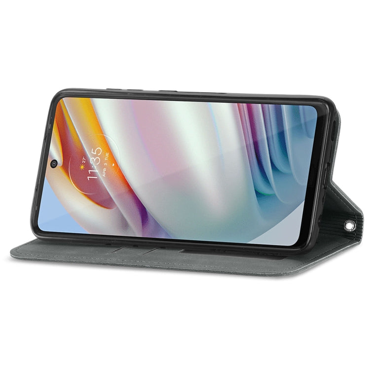 For Motorola Moto G60 Retro Skin Feel Business Magnetic Horizontal Flip Leather Case with Holder & Card Slots & Wallet & Photo Frame