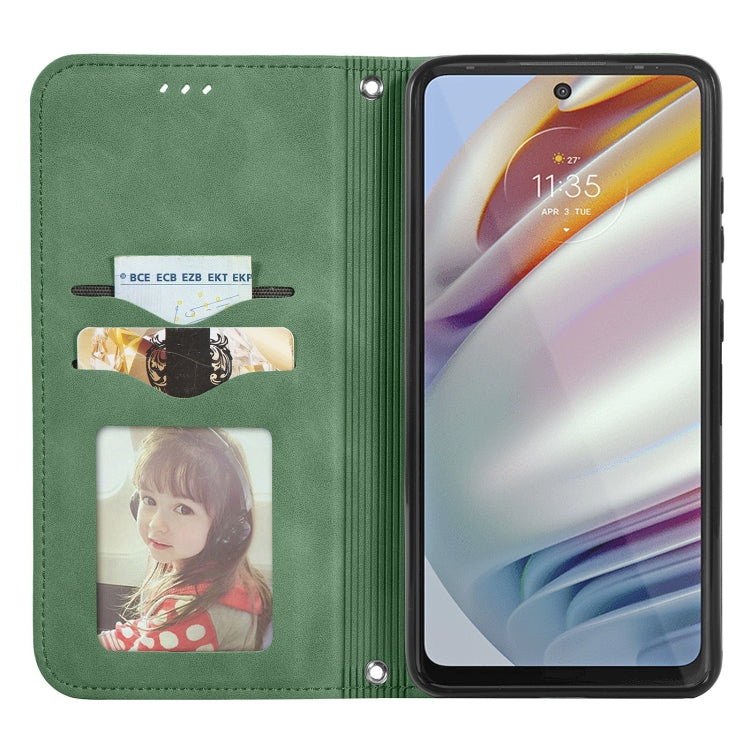 For Motorola Moto G60 Retro Skin Feel Business Magnetic Horizontal Flip Leather Case with Holder & Card Slots & Wallet & Photo Frame