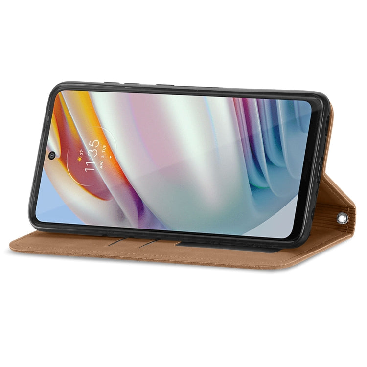 For Motorola Moto G60 Retro Skin Feel Business Magnetic Horizontal Flip Leather Case with Holder & Card Slots & Wallet & Photo Frame