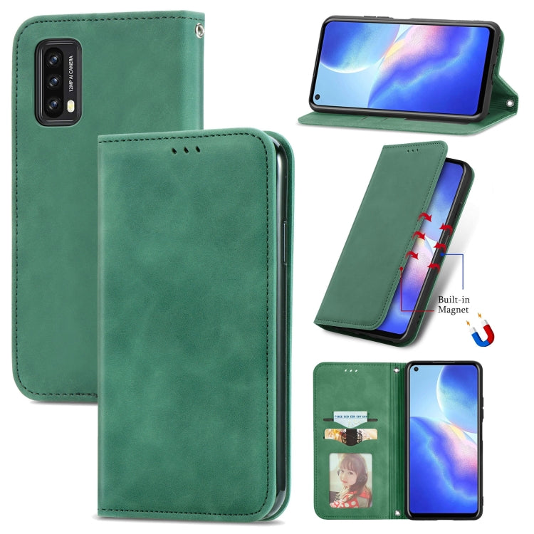 For Blackview A90 Retro Skin Feel Business Magnetic Horizontal Flip Leather Case with Holder & Card Slots & Wallet & Photo Frame