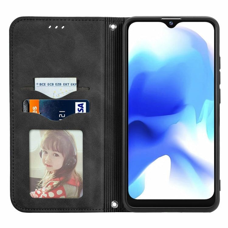 For Blackview A80 / A80s Retro Skin Feel Business Magnetic Horizontal Flip Leather Case with Holder & Card Slots & Wallet & Photo Frame