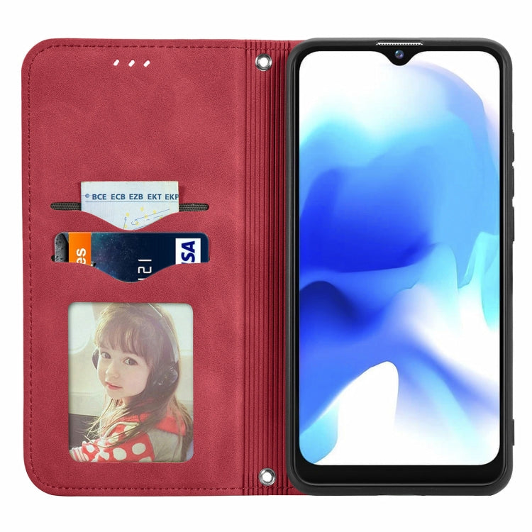 For Blackview A80 / A80s Retro Skin Feel Business Magnetic Horizontal Flip Leather Case with Holder & Card Slots & Wallet & Photo Frame