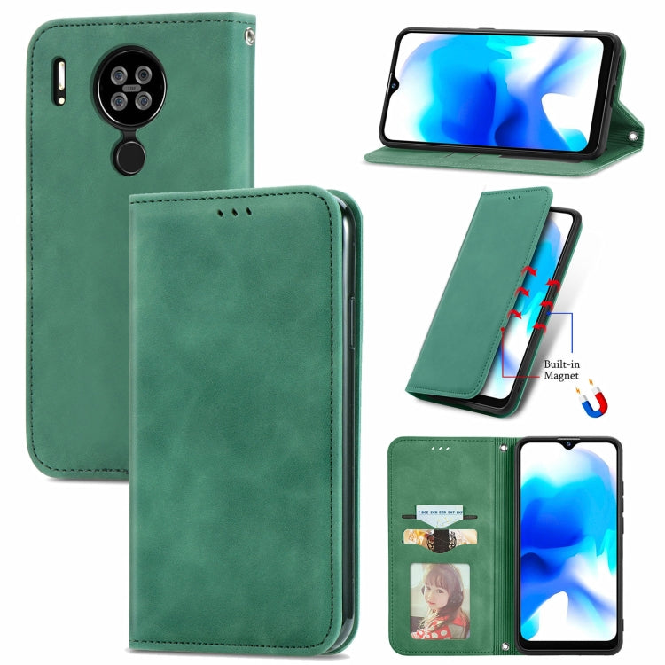For Blackview A80 / A80s Retro Skin Feel Business Magnetic Horizontal Flip Leather Case with Holder & Card Slots & Wallet & Photo Frame