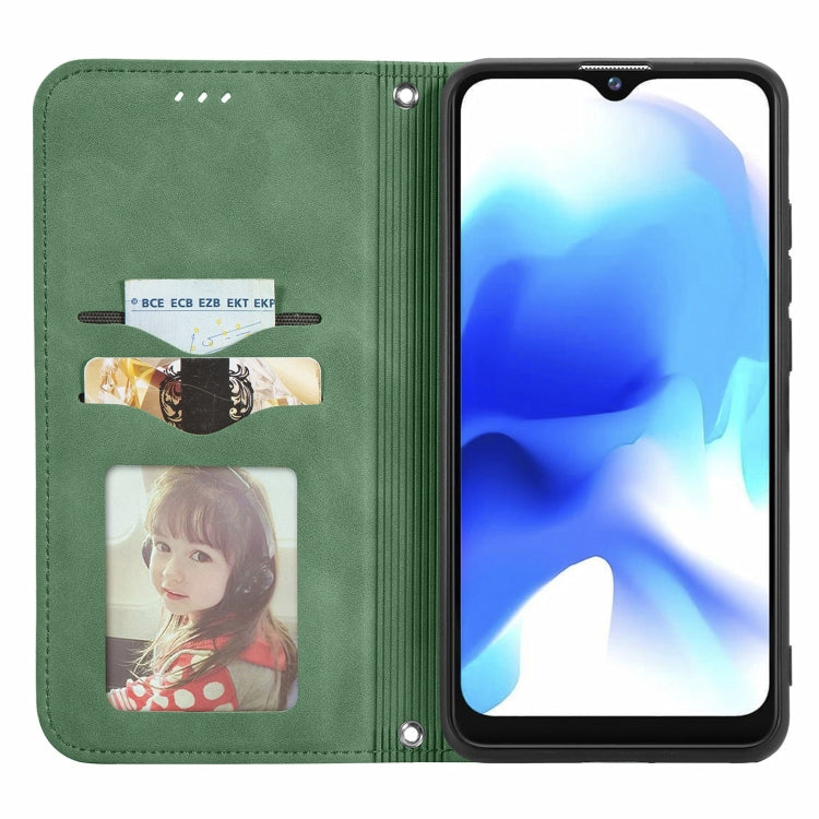 For Blackview A80 / A80s Retro Skin Feel Business Magnetic Horizontal Flip Leather Case with Holder & Card Slots & Wallet & Photo Frame