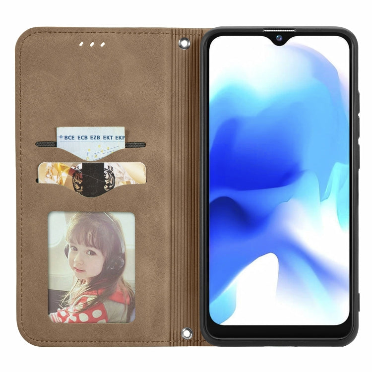 For Blackview A80 / A80s Retro Skin Feel Business Magnetic Horizontal Flip Leather Case with Holder & Card Slots & Wallet & Photo Frame