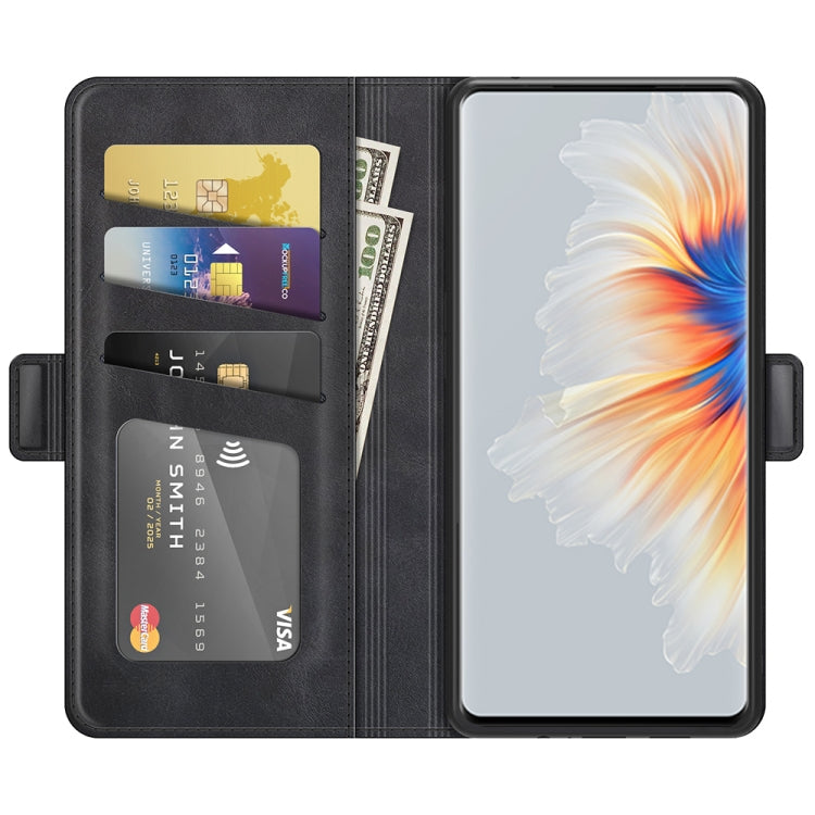 For Xiaomi Mix 4 Dual-side Magnetic Buckle Horizontal Flip Leather Case with Holder & Card Slots & Wallet