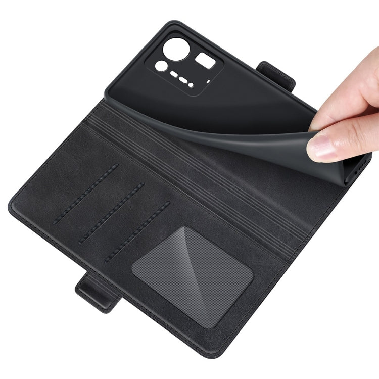 For Xiaomi Mix 4 Dual-side Magnetic Buckle Horizontal Flip Leather Case with Holder & Card Slots & Wallet