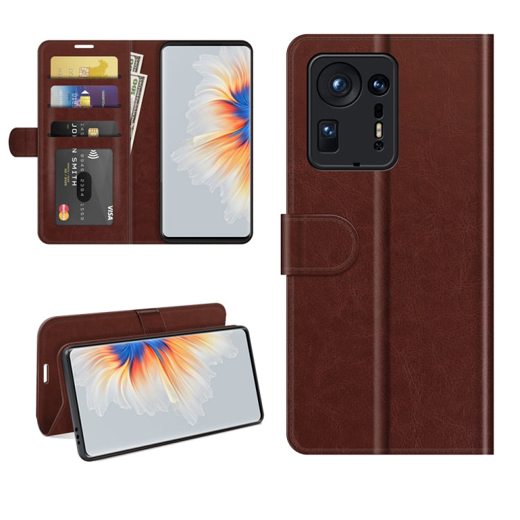 For Xiaomi Mix 4 R64 Texture Single Horizontal Flip Protective Case with Holder & Card Slots & Wallet& Photo Frame