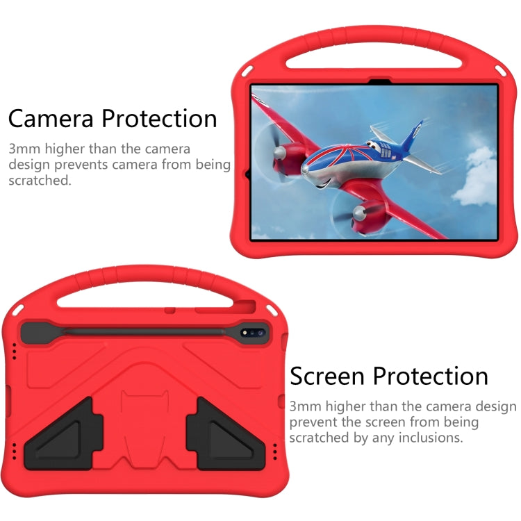 For Samsung Galaxy S7 FE T730 / T736 EVA Flat Anti Falling Protective Case Shell with Holder