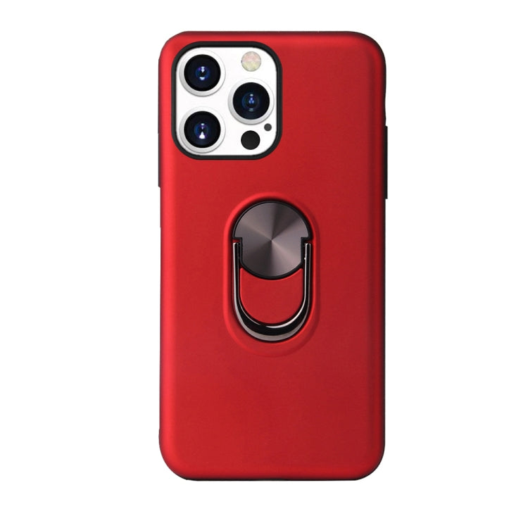 For iPhone 13 Pro 360 Rotary Multifunctional Stent PC+TPU Case with Magnetic Invisible Holder