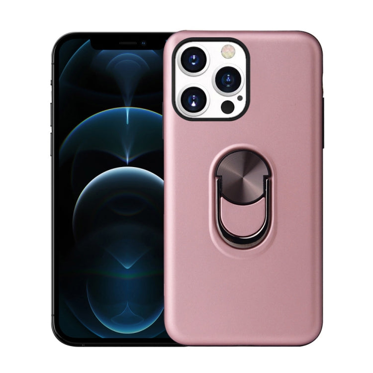 For iPhone 13 Pro 360 Rotary Multifunctional Stent PC+TPU Case with Magnetic Invisible Holder