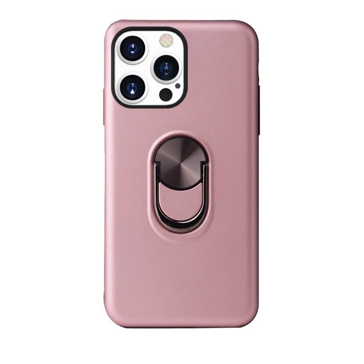 For iPhone 13 Pro 360 Rotary Multifunctional Stent PC+TPU Case with Magnetic Invisible Holder