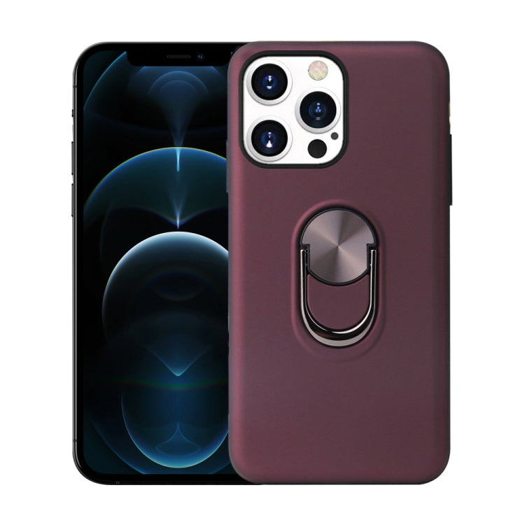 For iPhone 13 Pro 360 Rotary Multifunctional Stent PC+TPU Case with Magnetic Invisible Holder