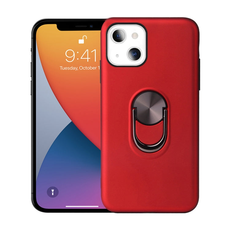 For iPhone 13 360 Rotary Multifunctional Stent PC+TPU Case with Magnetic Invisible Holder