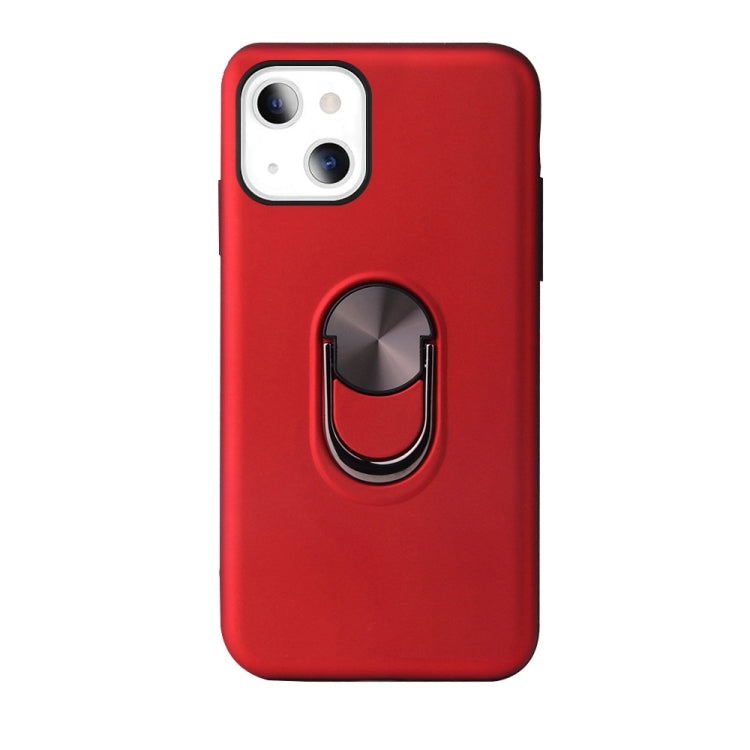 For iPhone 13 360 Rotary Multifunctional Stent PC+TPU Case with Magnetic Invisible Holder