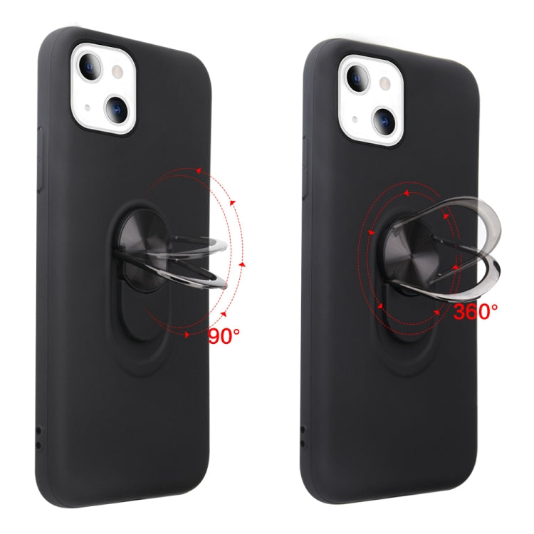 For iPhone 13 360 Rotary Multifunctional Stent PC+TPU Case with Magnetic Invisible Holder