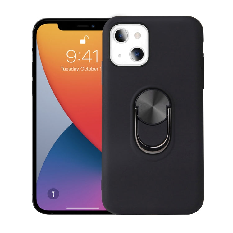 For iPhone 13 360 Rotary Multifunctional Stent PC+TPU Case with Magnetic Invisible Holder