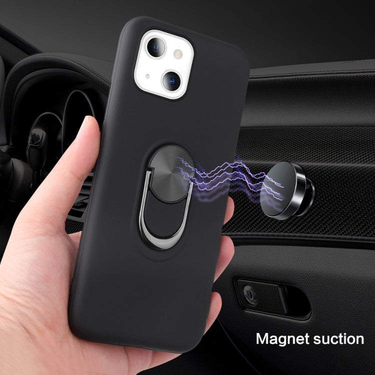 For iPhone 13 360 Rotary Multifunctional Stent PC+TPU Case with Magnetic Invisible Holder
