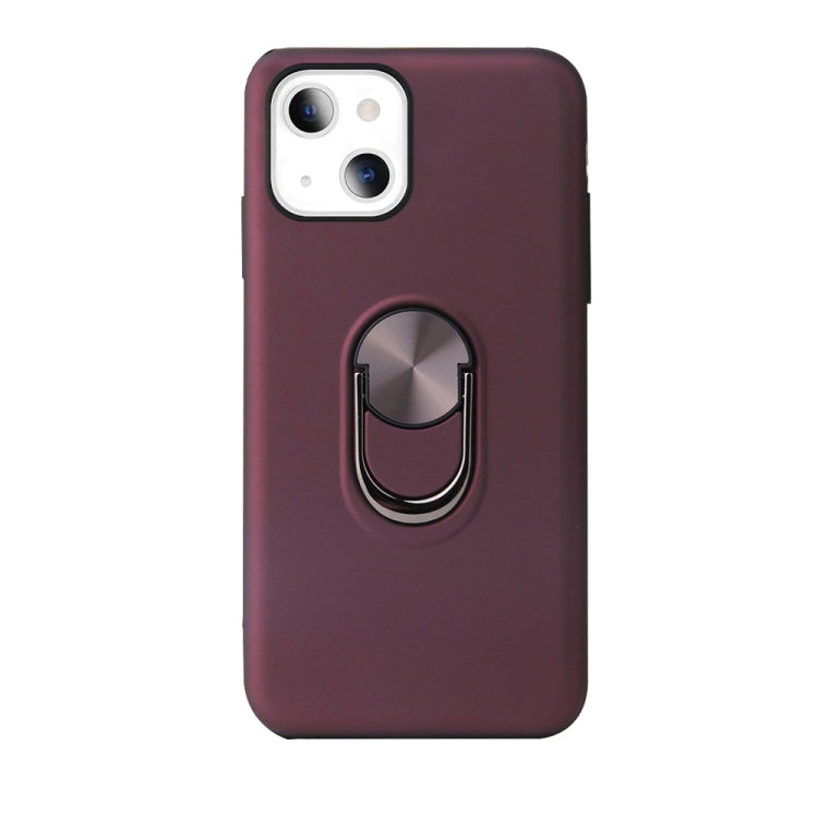For iPhone 13 360 Rotary Multifunctional Stent PC+TPU Case with Magnetic Invisible Holder