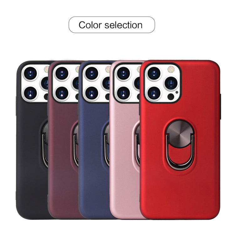 For iPhone 13 360 Rotary Multifunctional Stent PC+TPU Case with Magnetic Invisible Holder