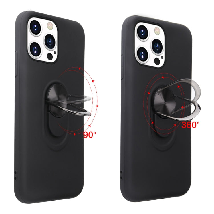 For iPhone 13 Pro Max  360 Rotary Multifunctional Stent PC+TPU Case with Magnetic Invisible Holder
