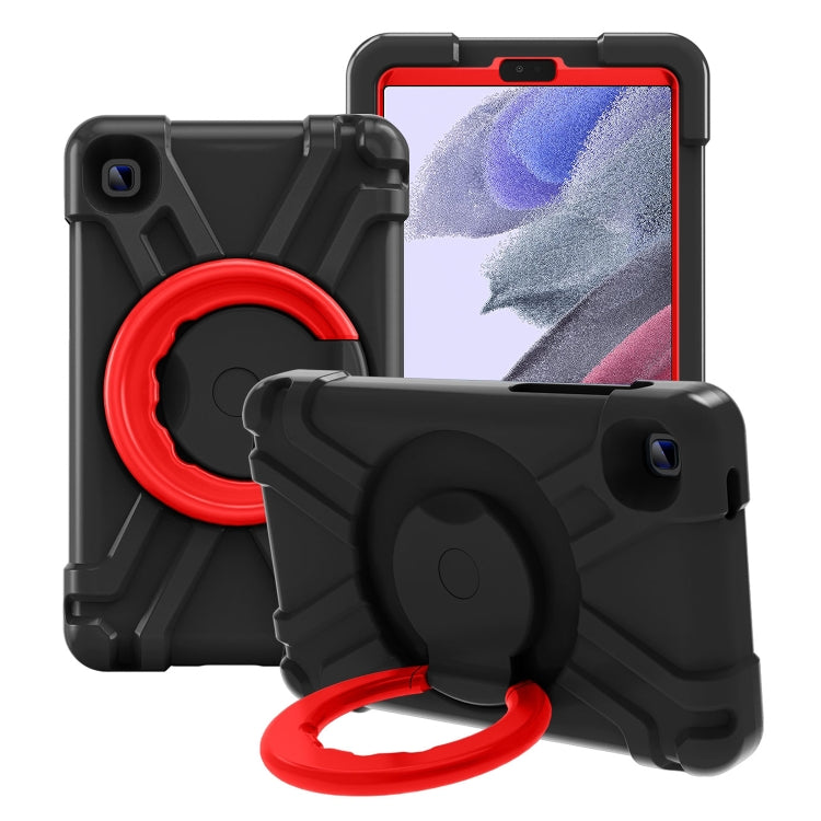 For Galaxy Tab A7 Lite T220/T225 PC + Silicone Shockproof Combination Case with 360 Degree Rotating Holder & Handle