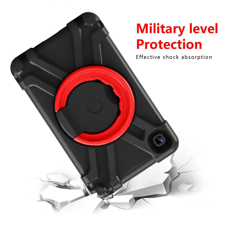 For Galaxy Tab A7 Lite T220/T225 PC + Silicone Shockproof Combination Case with 360 Degree Rotating Holder & Handle