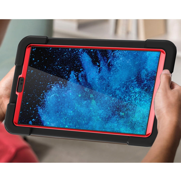 For Galaxy Tab A7 Lite T220/T225 PC + Silicone Shockproof Combination Case with 360 Degree Rotating Holder & Handle