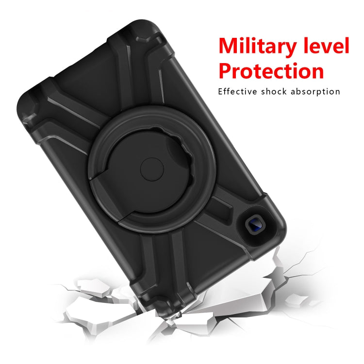 For Galaxy Tab A7 Lite T220/T225 PC + Silicone Shockproof Combination Case with 360 Degree Rotating Holder & Handle