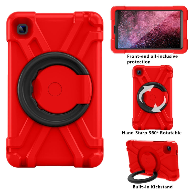 For Galaxy Tab A7 Lite T220/T225 PC + Silicone Shockproof Combination Case with 360 Degree Rotating Holder & Handle