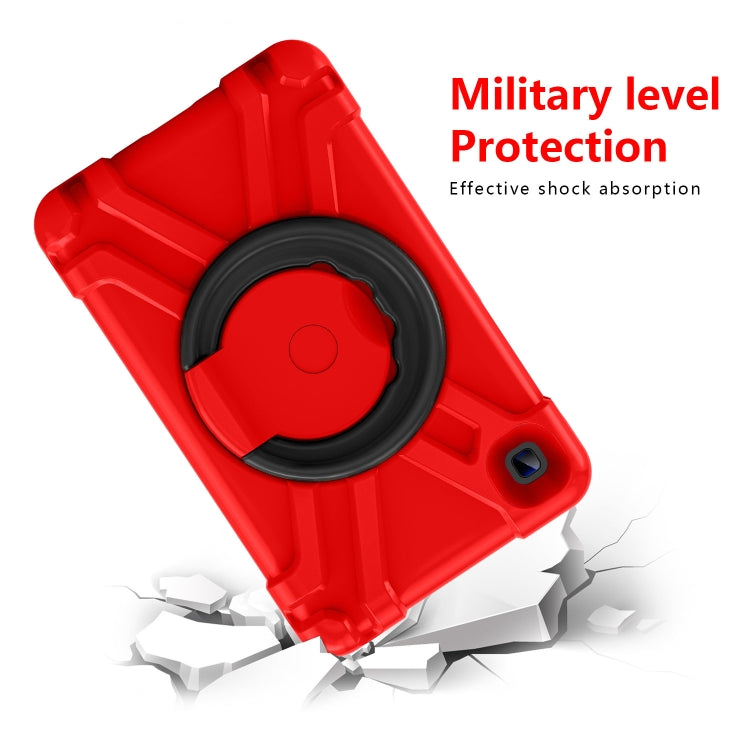 For Galaxy Tab A7 Lite T220/T225 PC + Silicone Shockproof Combination Case with 360 Degree Rotating Holder & Handle