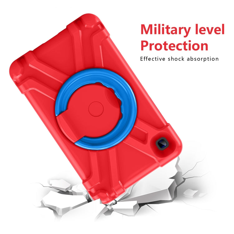 For Galaxy Tab A7 Lite T220/T225 PC + Silicone Shockproof Combination Case with 360 Degree Rotating Holder & Handle