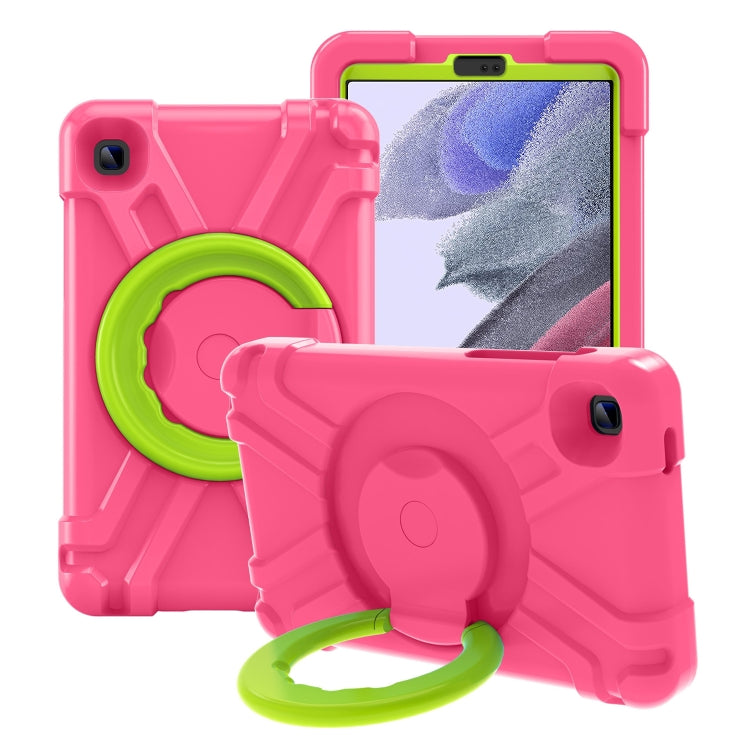 For Galaxy Tab A7 Lite T220/T225 PC + Silicone Shockproof Combination Case with 360 Degree Rotating Holder & Handle