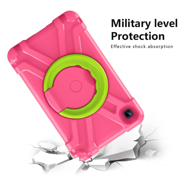 For Galaxy Tab A7 Lite T220/T225 PC + Silicone Shockproof Combination Case with 360 Degree Rotating Holder & Handle