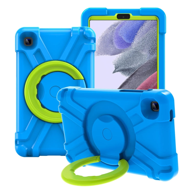 For Galaxy Tab A7 Lite T220/T225 PC + Silicone Shockproof Combination Case with 360 Degree Rotating Holder & Handle