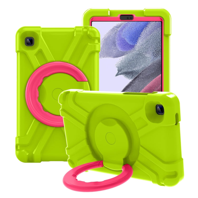 For Galaxy Tab A7 Lite T220/T225 PC + Silicone Shockproof Combination Case with 360 Degree Rotating Holder & Handle