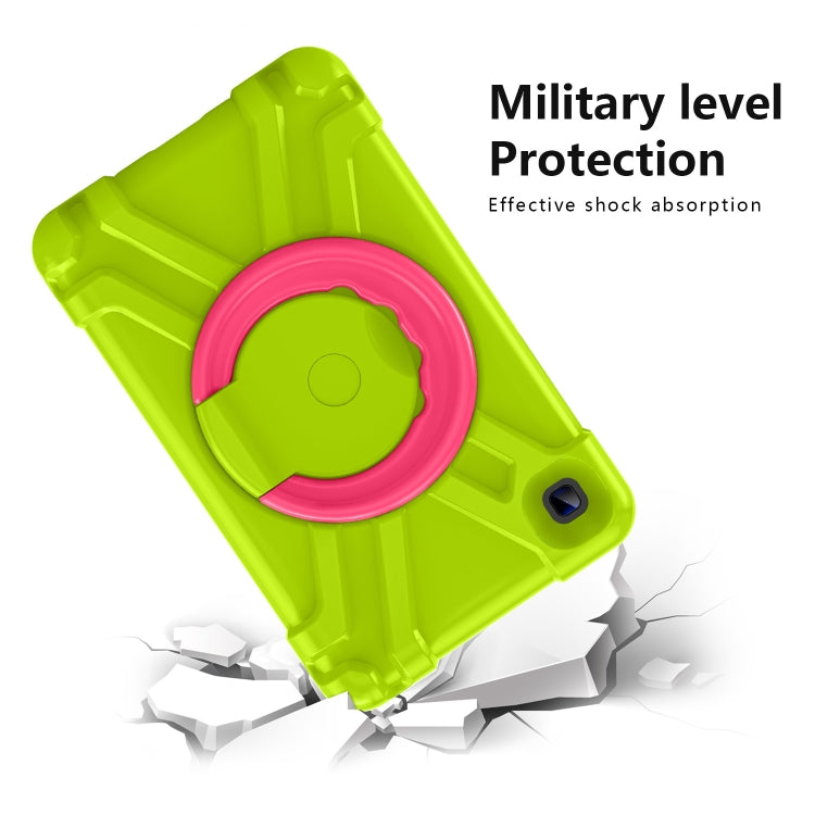 For Galaxy Tab A7 Lite T220/T225 PC + Silicone Shockproof Combination Case with 360 Degree Rotating Holder & Handle