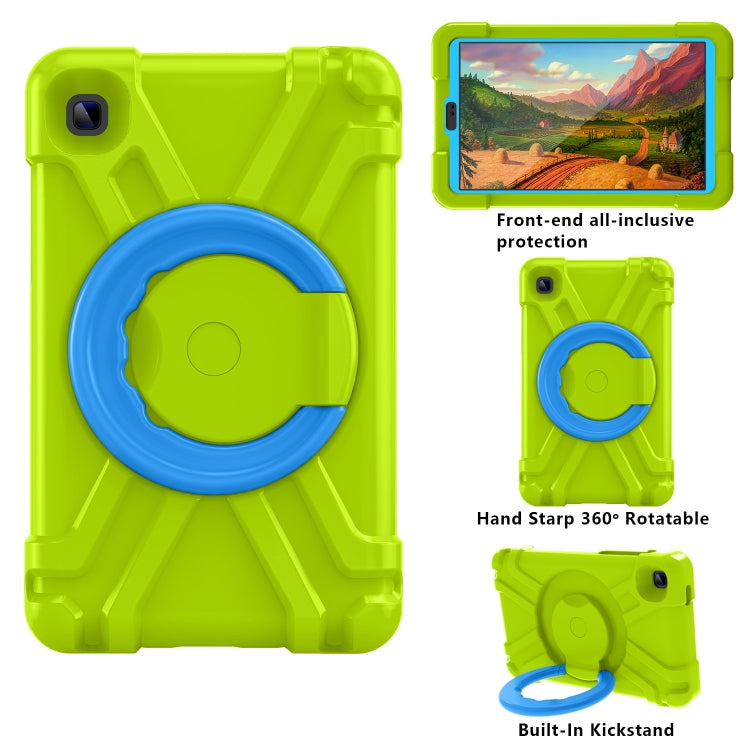 For Galaxy Tab A7 Lite T220/T225 PC + Silicone Shockproof Combination Case with 360 Degree Rotating Holder & Handle