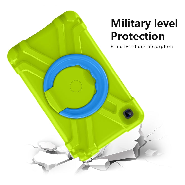 For Galaxy Tab A7 Lite T220/T225 PC + Silicone Shockproof Combination Case with 360 Degree Rotating Holder & Handle