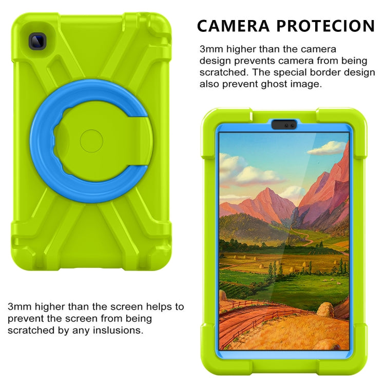 For Galaxy Tab A7 Lite T220/T225 PC + Silicone Shockproof Combination Case with 360 Degree Rotating Holder & Handle