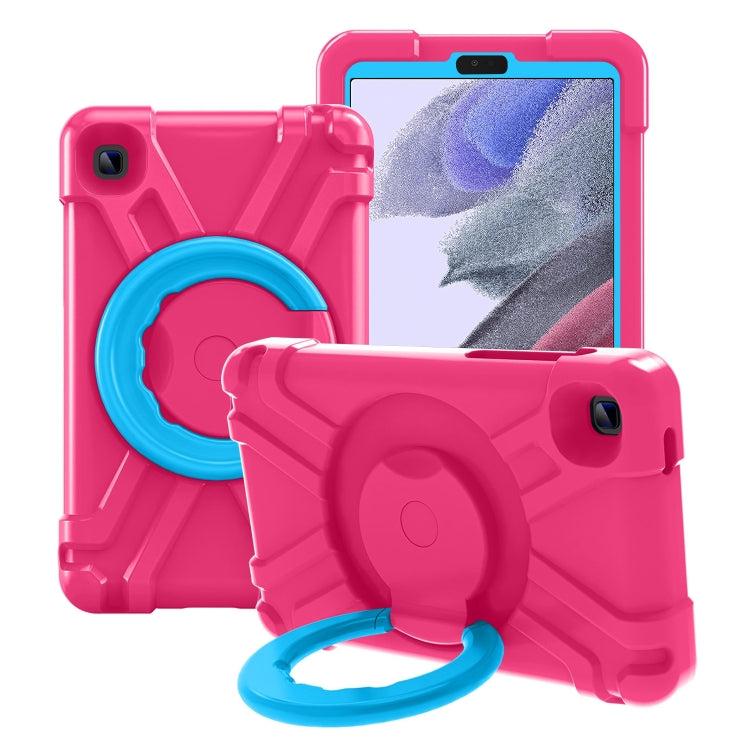 For Galaxy Tab A7 Lite T220/T225 PC + Silicone Shockproof Combination Case with 360 Degree Rotating Holder & Handle