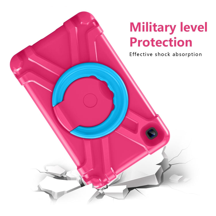 For Galaxy Tab A7 Lite T220/T225 PC + Silicone Shockproof Combination Case with 360 Degree Rotating Holder & Handle