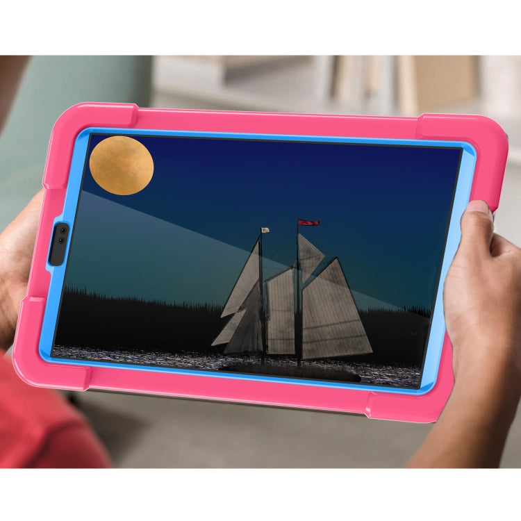 For Galaxy Tab A7 Lite T220/T225 PC + Silicone Shockproof Combination Case with 360 Degree Rotating Holder & Handle