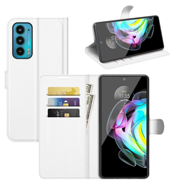 For Motorola Edge 20 Litchi Texture Horizontal Flip Protective Case with Holder & Card Slots & Wallet