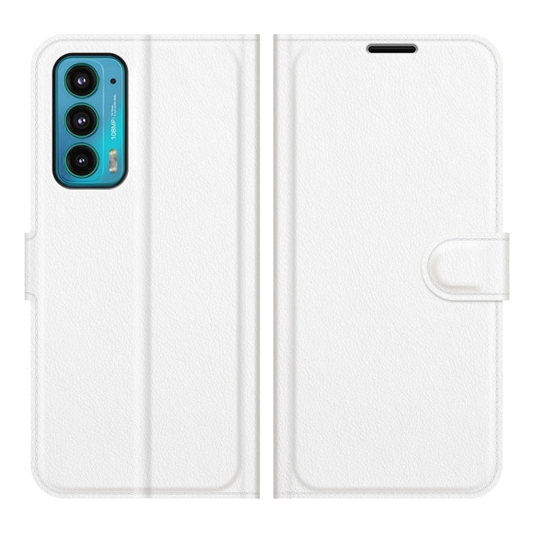 For Motorola Edge 20 Litchi Texture Horizontal Flip Protective Case with Holder & Card Slots & Wallet