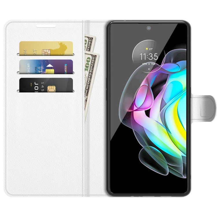 For Motorola Edge 20 Litchi Texture Horizontal Flip Protective Case with Holder & Card Slots & Wallet